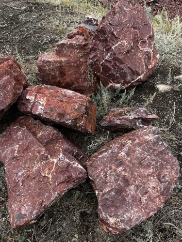 Ландшафтные глыбы красно-фиолетовые 200-1000 килограмм купить в Зеленодольске