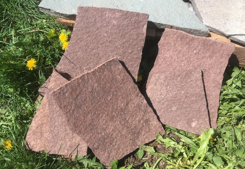 Плитняк лемезит бордовый для цоколя 1,5-2 см купить в Зеленодольске