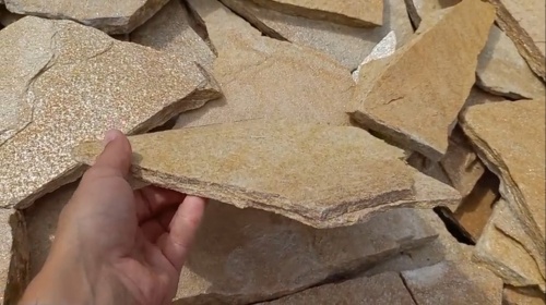 Плитняк златолит жёлтый для фасада 1,5-3 см купить в Зеленодольске