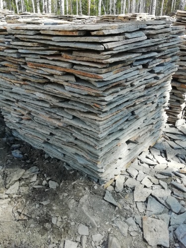 Плитняк златолит Уральский для цоколя, отмостки купить в Зеленодольске